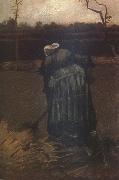 Vincent Van Gogh Peasant Woman Digging (nn04) oil